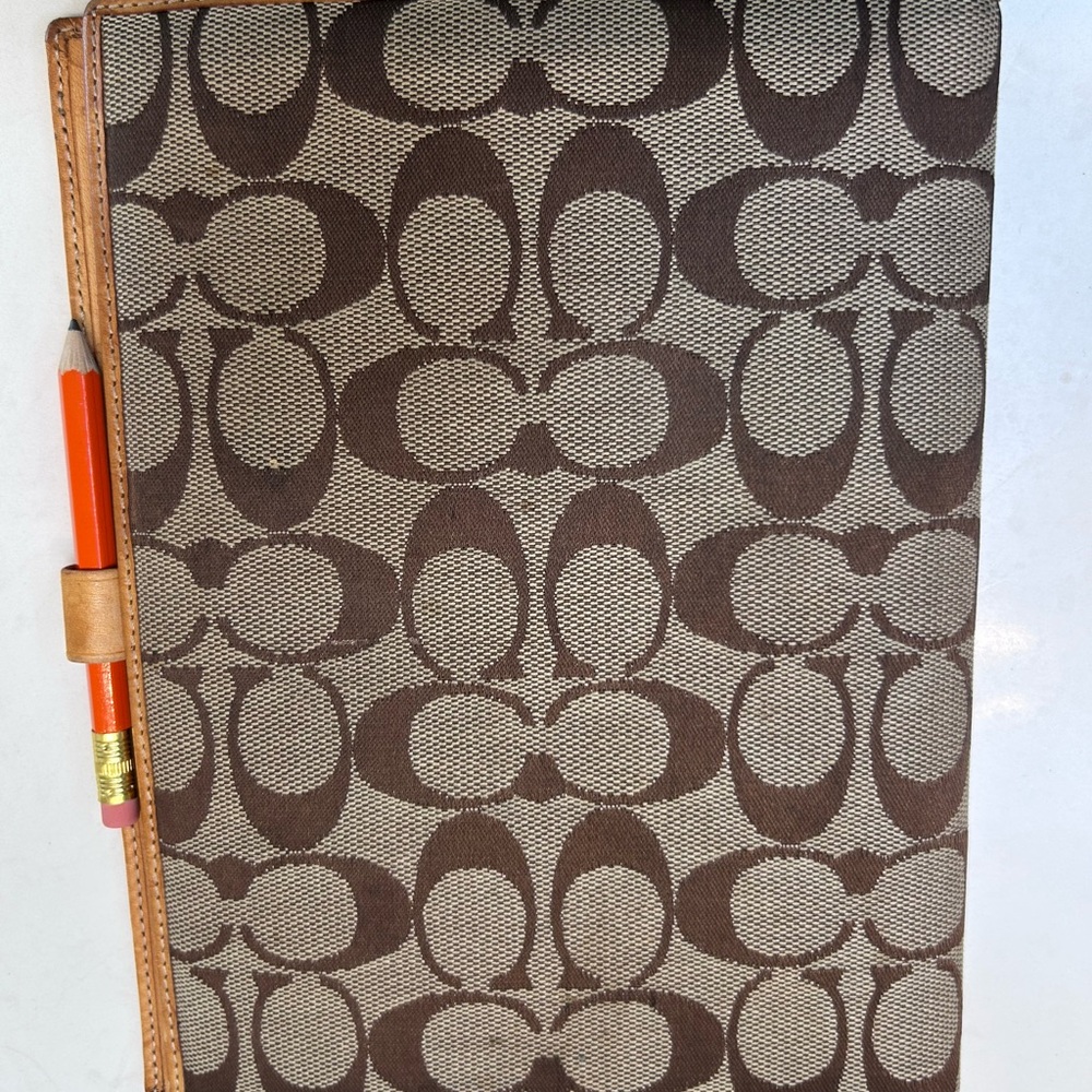 Brown Patterned Notebook Cover